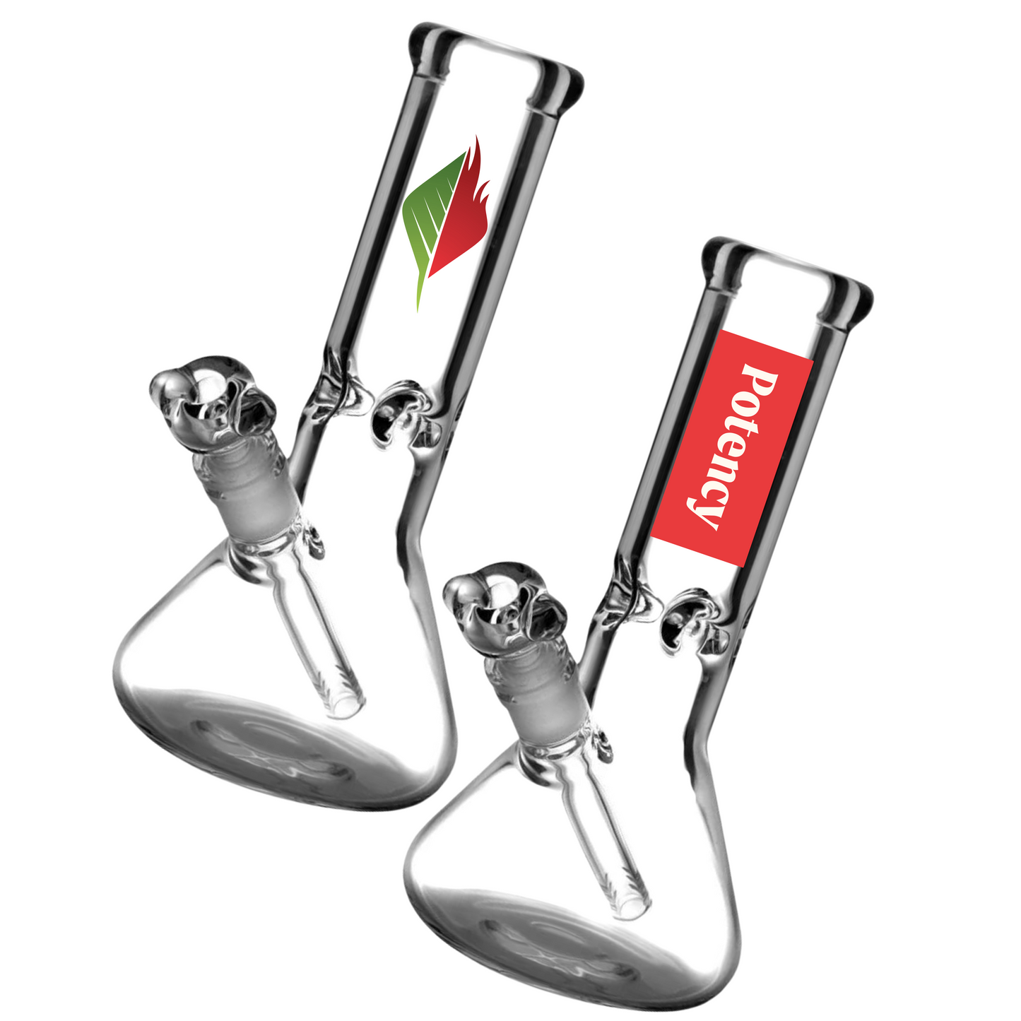 Beaker Water Pipe Custom Logo