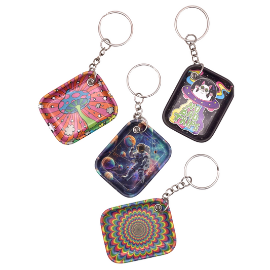 Mini Rolling Tray Keychains Custom Logo